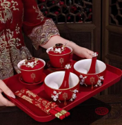 结婚改口敬茶杯套装敬茶杯结婚敬茶杯龙凤碗敬茶杯婚庆用品大全 